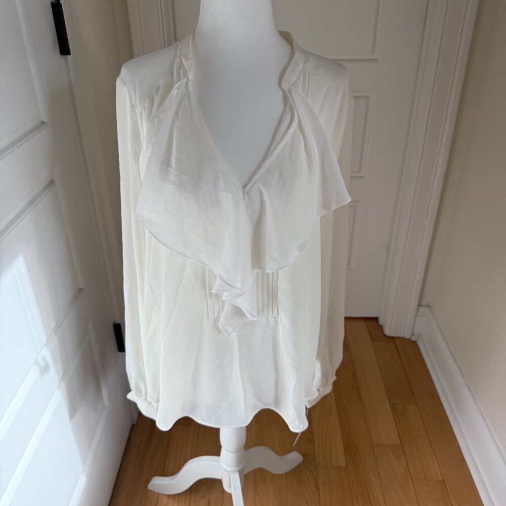 Love Rachel Rachel Roy Palmer Ruffle Front Blouse